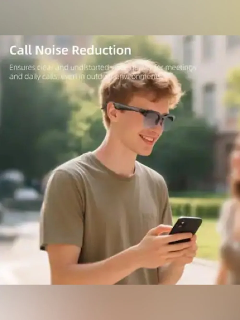 Smart Audio Wireless Smart Glasses w AI Translation Sunglasses